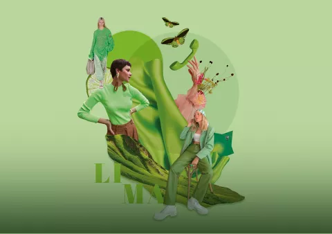 Moda primavera-verano 2023: conocé el color tendencia que vas a querer usar Collage de Valentina Bussi