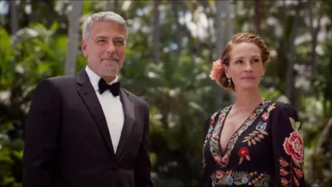Está protagonizada por Julia Roberts y George Clooney y es una de las mejores comedias que vas a ver Ticket to paradise