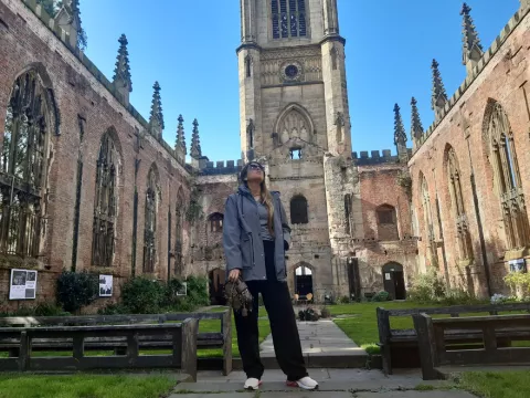 Reina Elizabeth II: cómo se vivió el anuncio por la muerte de la monarca Catedral de Manchester en Victoria St.