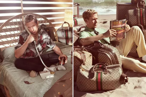 Ryan Gosling viaja al pasado en la nueva campaña de Gucci Con estética vintage, Gucci buscó homenajear su historia.