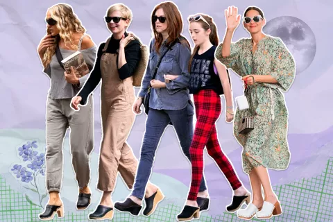 Zuecos de madera: por qué son el zapato de esta temporada La actriz francesa Marion Cotillard, Michelle Williams, la estrella de Sex and the City Sarah Jessica Parker y la actriz Julianne Moore y su hija son sólo algunas de las que eligen los zuecos.