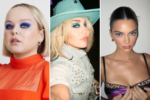 Blue eyeshadow: la tendencia en make-up que eligen las celebrities para esta temporada Blue eyeshadow, la tendencia en make-up que vuelve