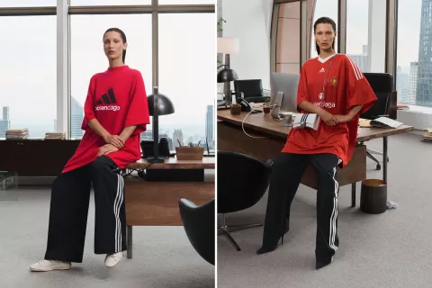 Así se ve la colaboración de Balenciaga x adidas protagonizada por Bella Hadid Bella Hadid protagoniza la campaña de Balenciaga x adidas.