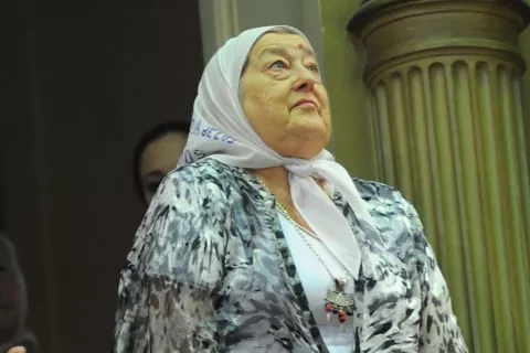 El Gobierno decretó tres días de duelo nacional tras la muerte de Hebe de Bonafini Hebe de Bonafini.