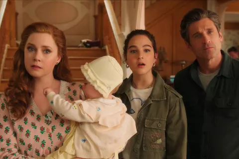 Desencantada: lo que tenés que saber sobre el regreso de Amy Adams como Giselle Amy Adams como Giselle, intentando vivir su cuento de hadas en Disenchanted.