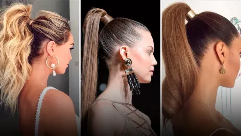 Estos son 5 peinados súper fáciles para que sumes a tu look de fin de año Cola Alta