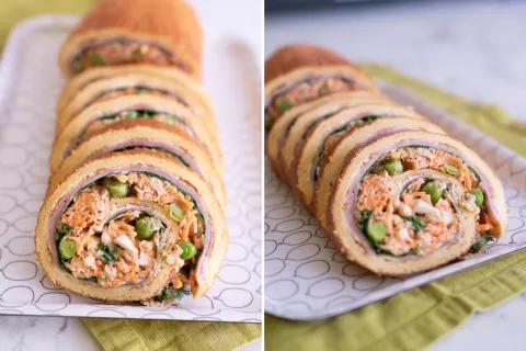 Pionono de Navidad: la receta de Kari Gao para hacer hasta la masa casera y que no falle Arrollado navideño, ideal para hacer en casa.