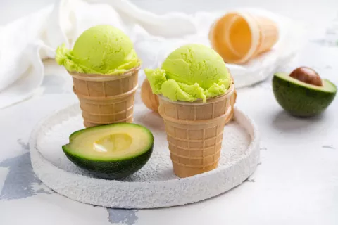 Helado de palta: súper fácil, rico y vegano Helado de palta vegano.