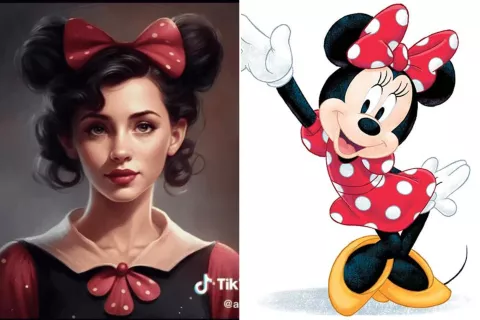 Inteligencia artificial: así se verían los icónicos personajes de Disney si fuesen seres humanos Inteligencia artificial: así se vería Mickey Mouse y otros personajes de Disney si fueran humanos.