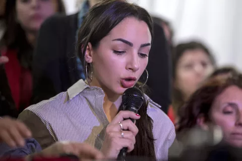 Thelma Fardin: "Las que hablamos somos perseguidas" Thelma Fardin.