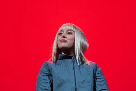 Nicki Nicole lanzó su nuevo tema, NO voy a llorar :’) Nicky Nicole durante su recital en el Movistar Arena.