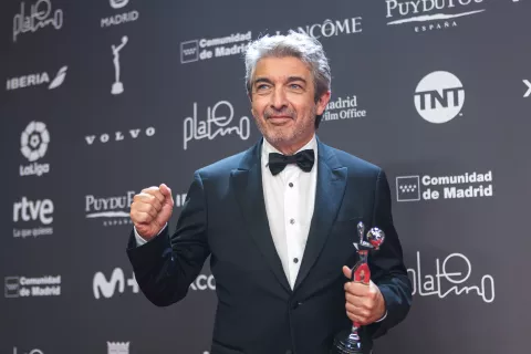 Ricardo Darín: su emotivo discurso tras ganar el Premio Platino por Argentina, 1985 Ricardo Darín después de ganar el Premio Platino por Interpretación masculina.