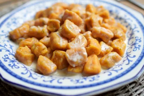 Una receta súper fácil para preparar ñoquis de zanahoria Receta de ñoquis de zanahoria.