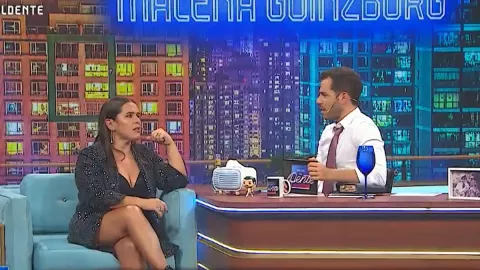 Malena Guinzburg habló de su papá en Noche al Dente: "Me encantaría borrarme esa imagen" Malena Guinzburg durante su entrevista en Noche al dente.