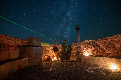 De entrada gratuita: por qué no deberías dejar de visitar el impactante Parque Patagonia El cielo de Parque Patagonia desde el observatorio