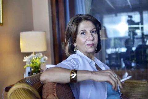 Alejandra Flechner como Chiche Duhalde, en Diciembre 2001.
