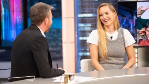 Jennifer Lawrence en El Hormiguero: la vergonzosa anécdota que involucró a Elizabeth Taylor Jennifer Lawrence visitando El Hormiguero.