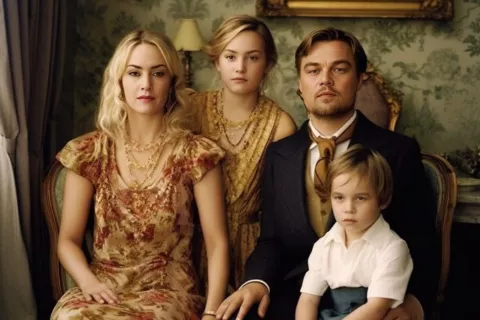 Leonardo Di Caprio y Kate Winslet. 