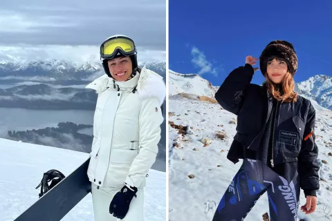 Los looks de famosos que disfrutaron de la temporada de nieve 2023 Los famosos disfrutaron de la temporada de nieve 2023