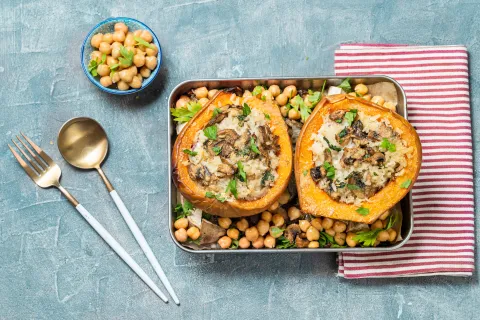 3 recetas con calabaza: ricas, saludables y fáciles de hacer Calabaza rellena, una receta fácil y riquísima.