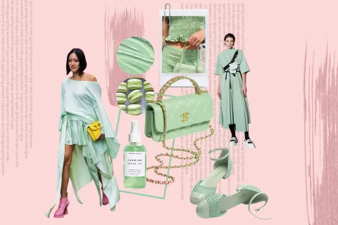 Moda primavera verano 2023: conocé cómo usar el verde agua, el color tendencia de la temporada Verde agua: el color de moda de la temporada primavera 2023.