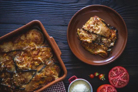Lasaña de berenjenas: una receta riquísima, saludable que podés hacer en minutos Lasaña de berenjenas