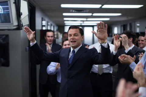 Leonardo DiCaprio en la piel de Jordan Belfort.
