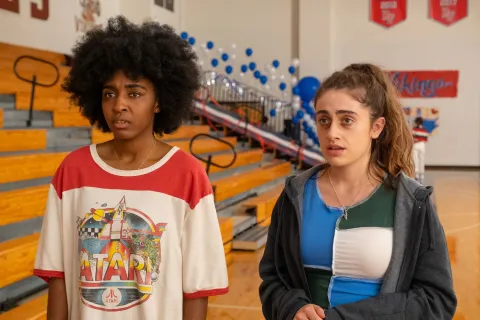 De qué se trata El club de las luchadoras, una de las mejores comedias de 2023 Ayo Edebiri y Rachel Sennott protagonizan El club de las luchadoras.