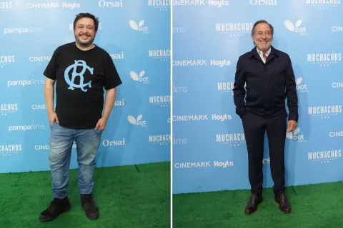 La llegada de Muchachos en el cine: quiénes fueron los famosos que asistieron al estreno Así fue el preestreno de Muchachos en el DOT Buenos Aires.