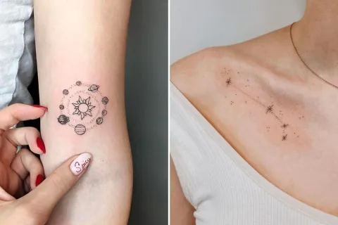 8 ideas de tatuajes para quienes aman la astrología 8 ideas de tatuajes para los fanáticos de la astrología.