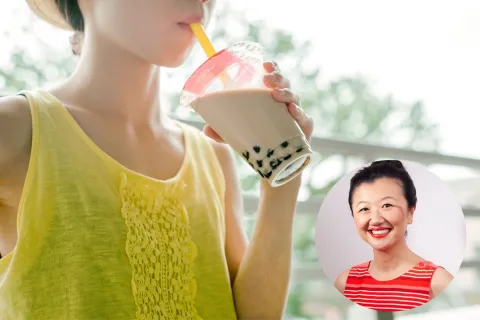 La receta de Bubble tea que propone Karina Gao para enfrentar el calor El bubble tea es un refresco a base de té con bolitas de tapioca endulzadas.
