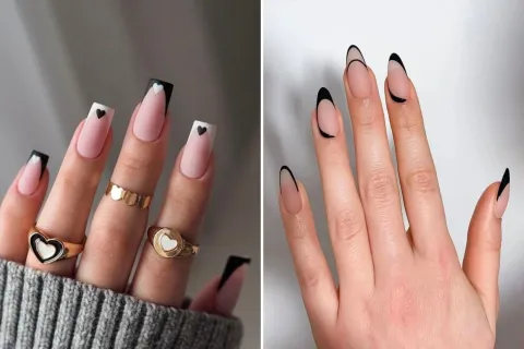 Nail art en black and white: 7 diseños minimalistas que te van a enamorar 7 diseños de nail art en blanco y negro que te van a copar.