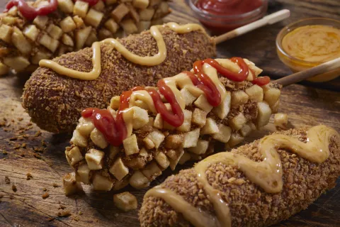 Receta de corn dog coreano: Ailu Tokman y su clave para preparar esta comida viral Cómo preparar corn dogs, la receta coreana que se hizo viral.