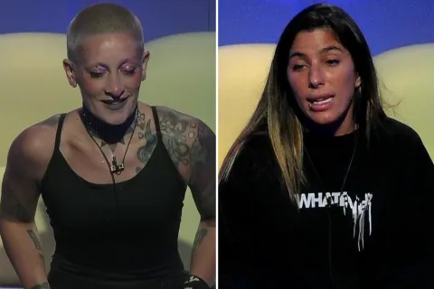 Gran Hermano: quiénes quedaron en la placa de nominados en la gala del domingo 7 de abril Furia y Catalina, dos de las participantes nominadas en Gran Hermano.