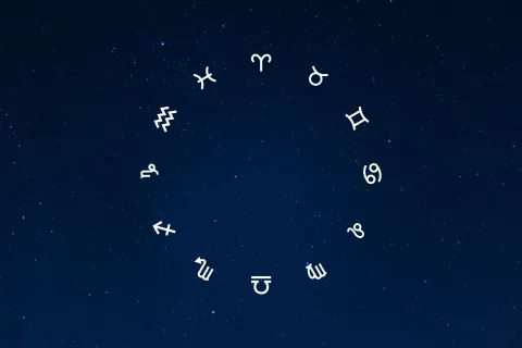 Horóscopo hoy: las predicciones para el domingo 19 de mayo de 2024 Rueda zodiacal con los 12 signos del zodíaco.
