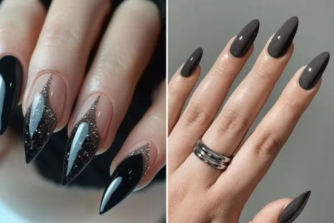 Dark nail art: 8 diseños de uñas oscuras que son tendencia este invierno 7 diseños de nail art en tonos oscuros, ideales para el invierno.