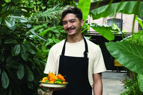 El chef de Chuí, el restó que figura en la guía Michelin Kenyi Heanna, el chef del restó Chuí.