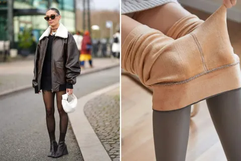 Las leggings virales efecto piel que son ideales para los looks de noche de invierno Las leggings térmicas que son furor este invierno.