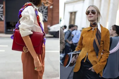 Guía de estilos: 6 formas originales de sumar pañuelos a tus looks de invierno 6 formas originales de sumar pañuelos a tu estilo.