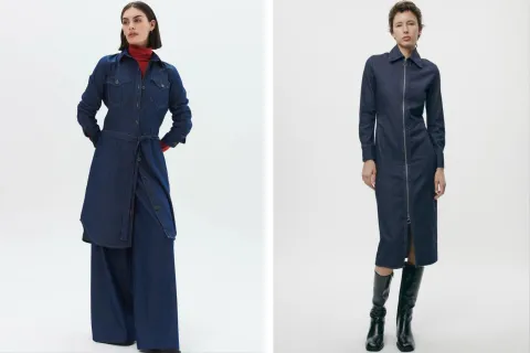 5 opciones distintas de vestidos de jean para sumar a tus looks.