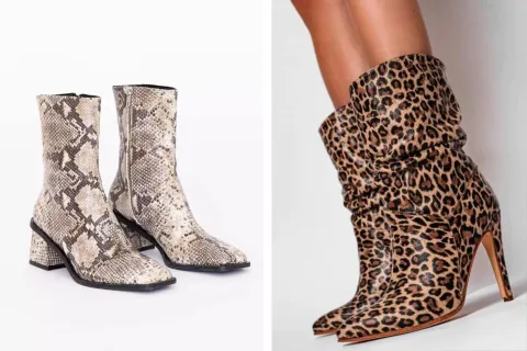 Alerta tendencia: 7 botas de animal print para sumar a tu look el estampado de moda de este 2024 7 diseños de botas animal print para sumar a tus looks.