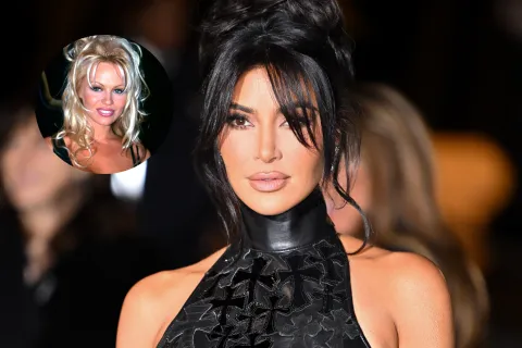 El radical cambio de look con el que Kim Kardashian homenajeó a la Pamela Anderson de los años 90 Kim Kardashian homenajeó a Pamela Anderson con su nuevo look.
