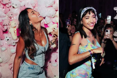 Antonela Roccuzzo y María Becerra: su inesperado encuentro en una famosa fiesta argentina Antonela Roccuzzo y María Becerra en la Fiesta Bresh de Miami.