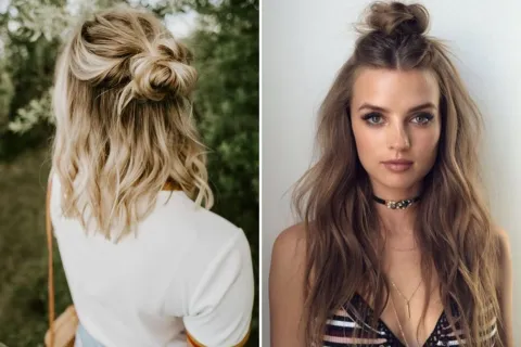 Cómo hacer el half-up bun, el peinado súper fácil y canchero que podés hacer en casa Paso a paso para hacer el half-up bun.