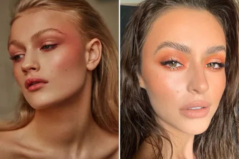 Cómo es el peach make-up: 8 ideas de maquillaje con el color del año 8 ideas de maquillaje con el color del año: peach fuzz.