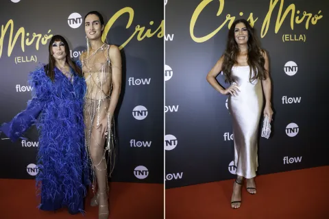 Cris Miró (Ella): así fue el estreno de la serie, con la presencia de Moria Casán y Flor de la V Encuentro de divas: Moria Casán y Flor de la V dijeron presente en el preestreno de la serie Cris Miró (Ella)