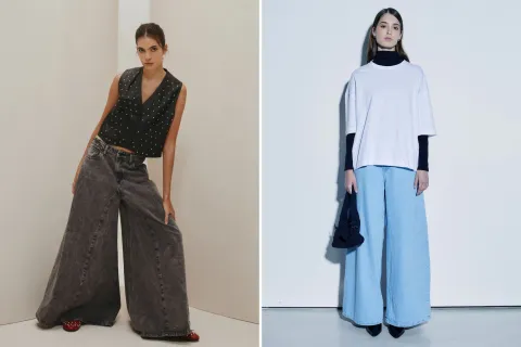 Alerta tendencia: 9 modelos de pantalones extra wide leg para tus looks de invierno 9 pantalones extra wide leg para sumar a tu armario de invierno.