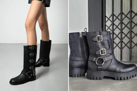 Alerta tendencia: cómo son las botas biker y 5 diseños para sumar a tu guardarropa 5 diseños de botas biker para sumar a tus outfits invernales.
