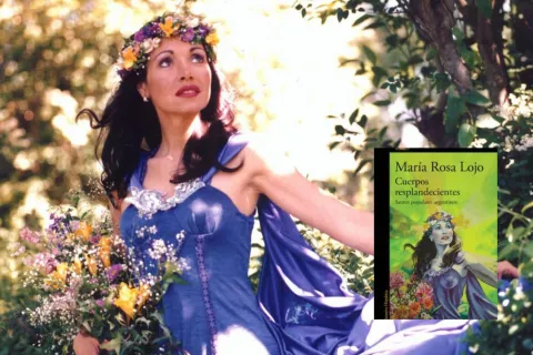 Cuerpos Resplandecientes: así es el libro de María Rosa Lojo sobre los santos populares argentinos La portada de "Cuerpos Resplandecientes", de María Rosa Lojo, con la imagen de Gilda, una de las santas populares más icónicas de la Argentina.
