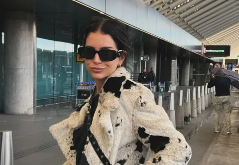 Zaira Nara sorprende con su look comfy y su ritual de viaje en el avión Zaira Nara lista para viajar.